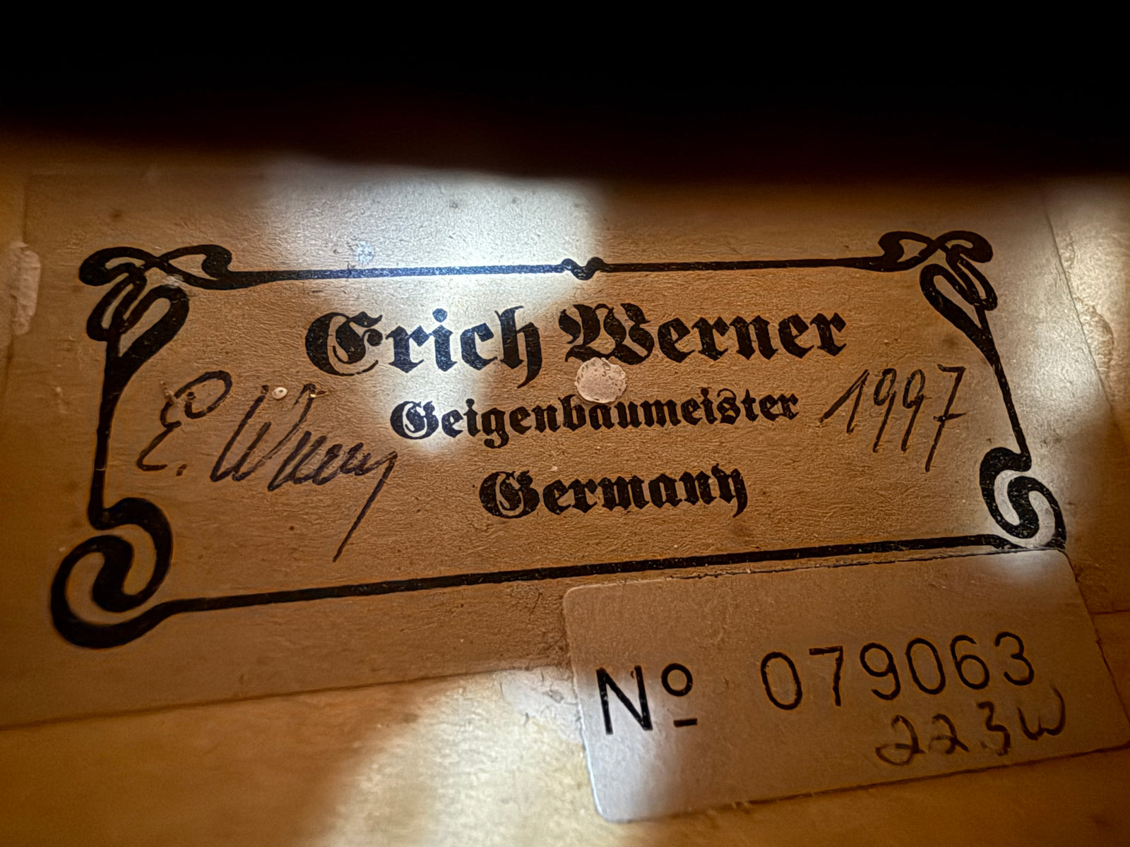 Erich Werner 223W Intermediate 4/4 Violin w/ Case (Demo Model)