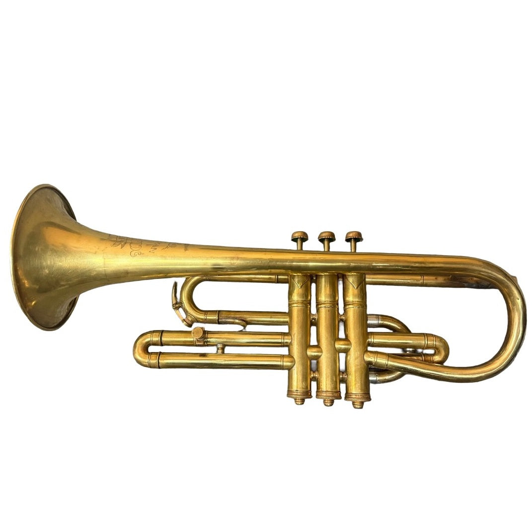 Used American Climax Cornet with Trumpet Leadpipe (1910's)