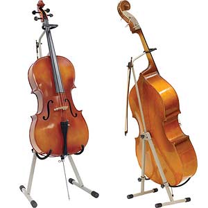 Ingles Cello/Bass Stand with Bow Holder